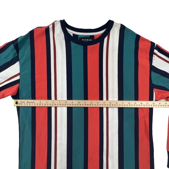 Pacsun Striped T Shirt Men's Large Long Sleeves - Picture 6 of 12